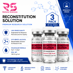 Reconstitution Solution (BAC Water) 30mL – Sterile Bacteriostatic Water (3 Pack for Research Use)